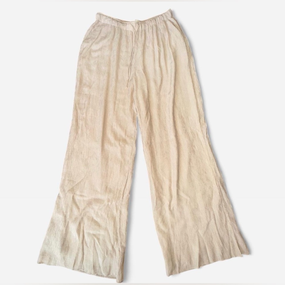Light Brown/Tan Wide-Leg Women's Pants
